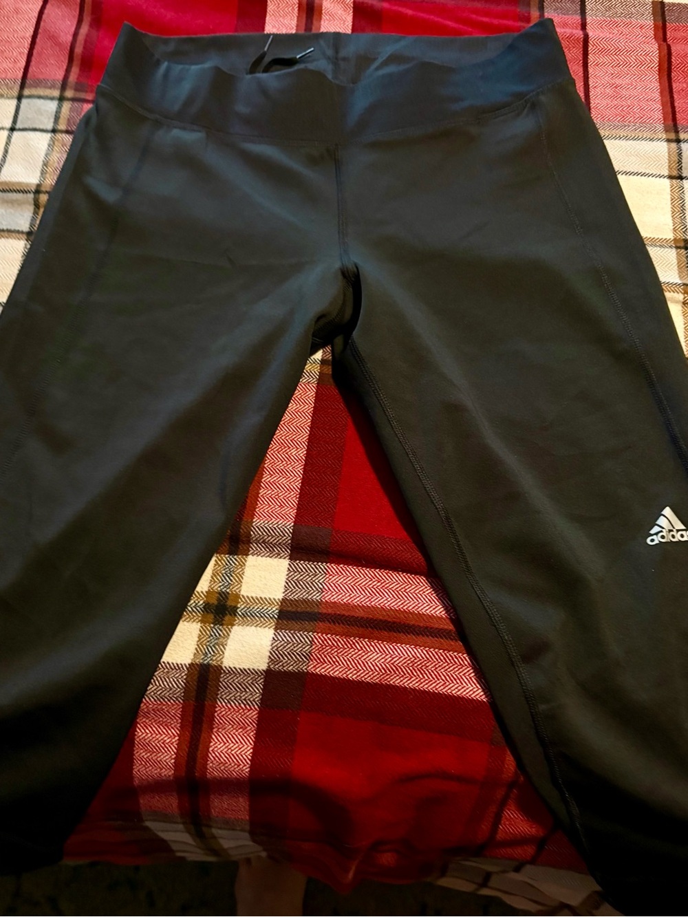 adidas Black Women's Athletic Leggings with Logo